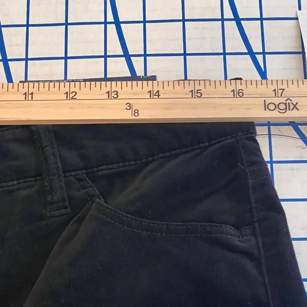 NWT TALBOTS FLAWLESS HI RISE STRAIGHT LEG BLACK VELVET 5pk PANTS SZ 10p - Picture 6 of 10